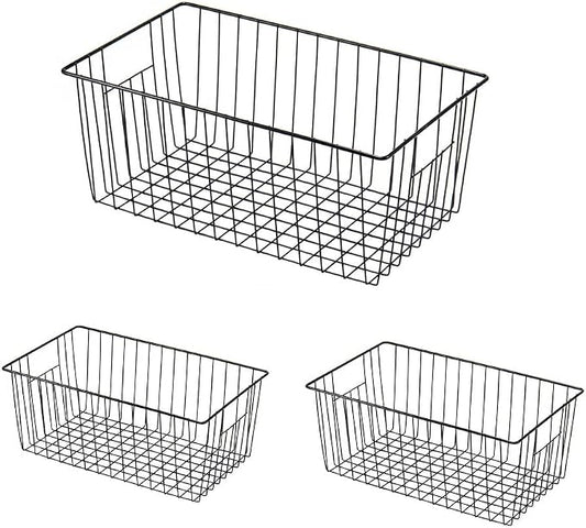 16inch Freezer Wire Storage Organizer Baskets, Household Refrigerator Bins by Y.Z.Bros