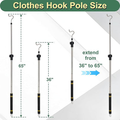 Heavy Duty Closet Hanger Reaching Pole - Image 2