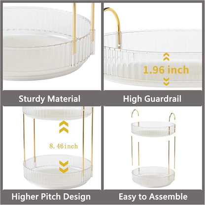 360 Rotating Makeup Organizer, 3 Tier Large Capacity Make Up Organizers and - Image 4