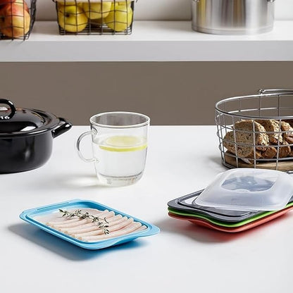 TATAY Cold Meat Containers for Fridge | Set of 4 Mini | Fridge Storage | - Image 4