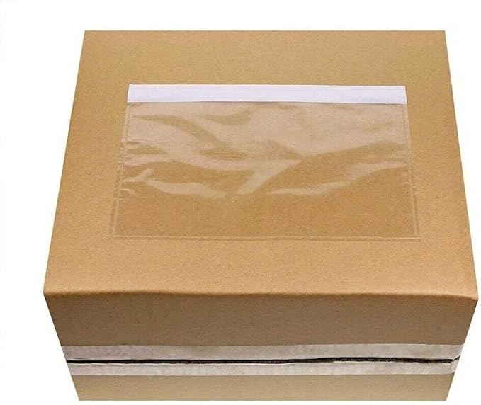 7.5" x 5.5" Packing List Pouches, 100 Pack Shipping Label Envelopes Clear - Image 5