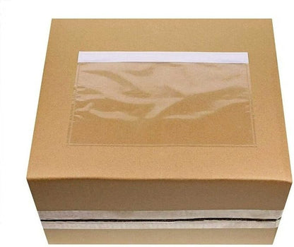 7.5" x 5.5" Packing List Pouches, 100 Pack Shipping Label Envelopes Clear - Image 5