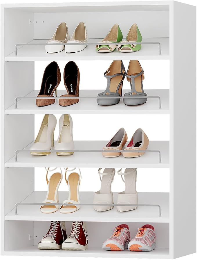 ROOMTEC 25.5" Shoe Shelf Short Tower Closet Unit, Modular Closet System by ROOMTEC