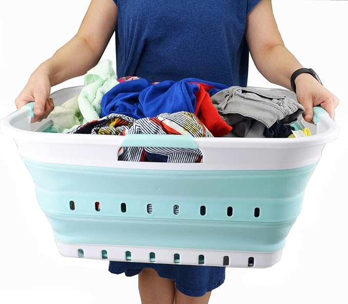 SAMMART 42L Collapsible Plastic Laundry Basket - Image 7