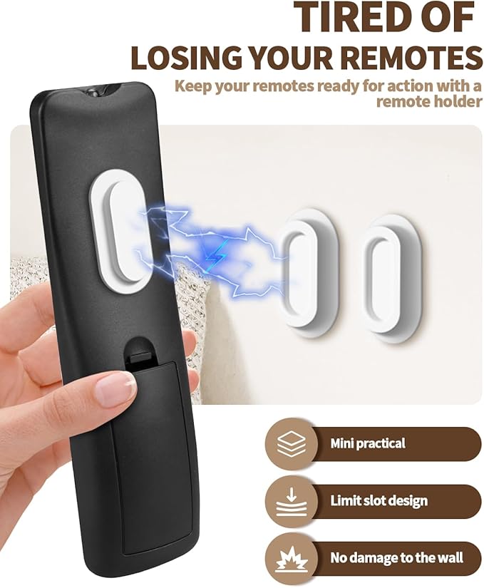 6 Pack Magnetic Remote Control Holder – Upgraded Silicone Magnetic Wall Mount - Image 4