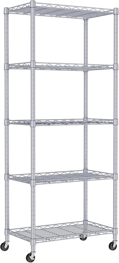 REGILLER 5-Wire Shelving Metal Storage Rack Adjustable Shelves, Standing by REGILLER