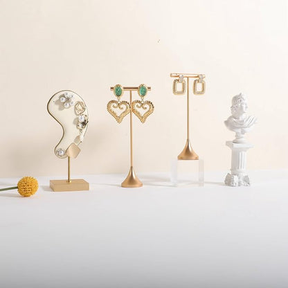 GemeShou Single Gold Earring T bar Stand, Metal earring display holder - Image 3