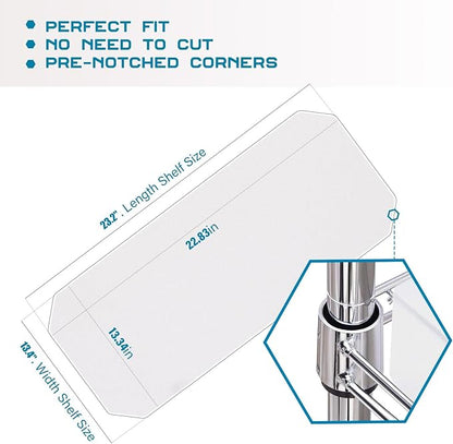 BRIAN & DANY Wire Shelf Liner 13.4" x 23.2", Heavy Duty Shelf Liners - Image 2