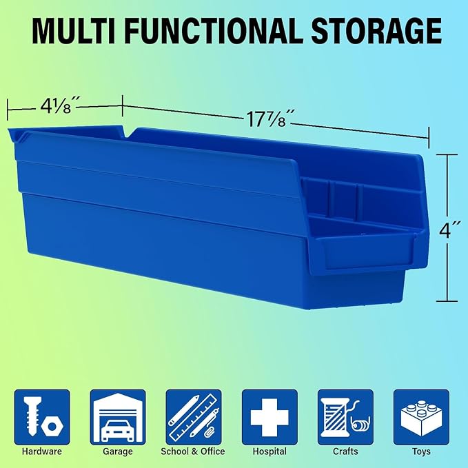 Akro-Mils 30128 Plastic Shelf Bins, Heavy Duty Storage Bins - Image 2