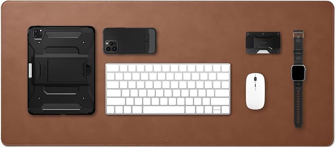 Spigen Desk Pad 35.4" x 15.7" Non-Slip Base Waterproof PU Leather Desk Mat Desk by Unknown