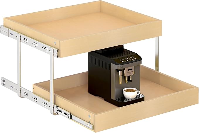 WelFurGeer 2-Tier Pull Out Cabinet Organizer by WelFurGeer