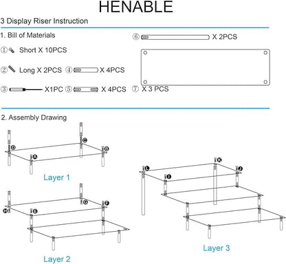 3 Tier Perfume Organizer Stand, Cologne Shelf Dessert Display - Image 5