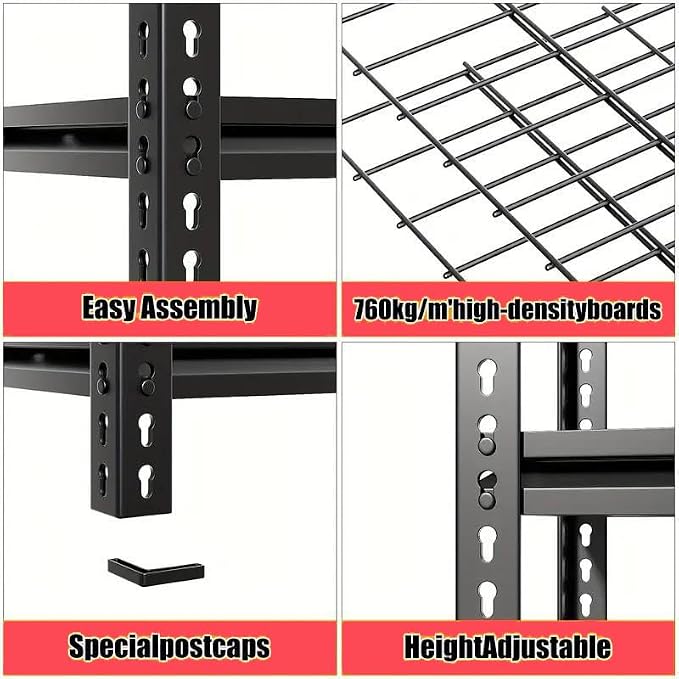 5 Tire Storage Shelving Heavy Duty Garage Shelves 2000LBS Load Bearing - Image 5