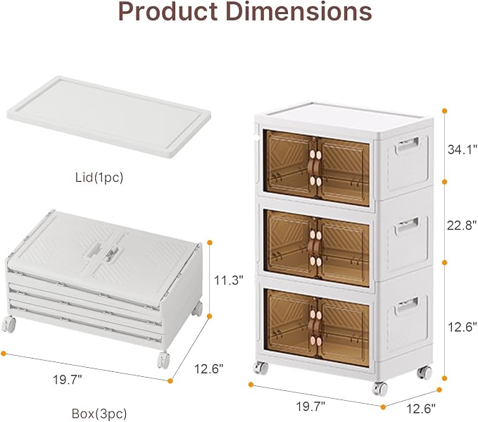 UAMFURI Stackable Storage Bins - Image 3