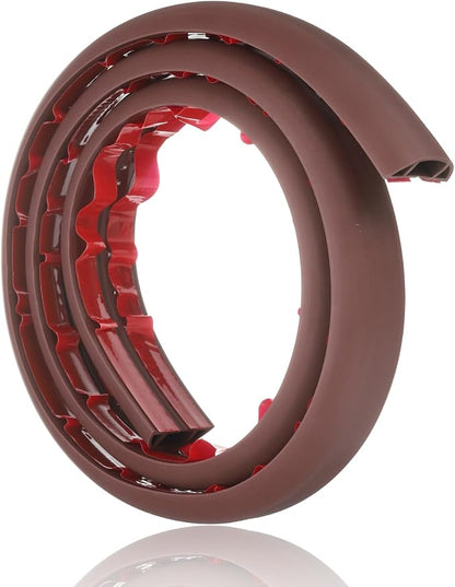 HARFINGTON 4ft Cord Cover Floor W0.6 x H0.33 Inner Channel PVC Hide Extension - Image 3