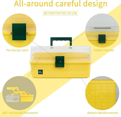Creahaus 13 inch Art Craft Organizer Storage Box - Image 3