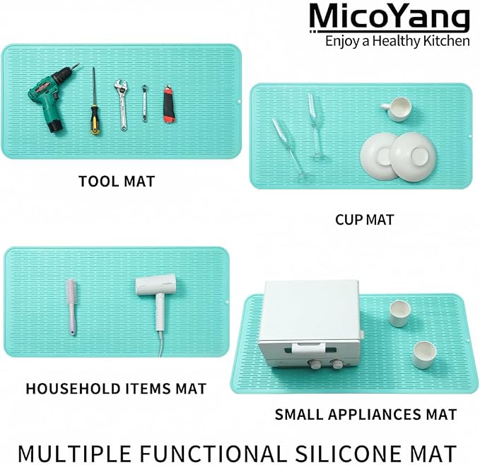 Silicone Dish Drying Mat for Multiple Usage, Easy clean, Eco-friendly, - Image 4