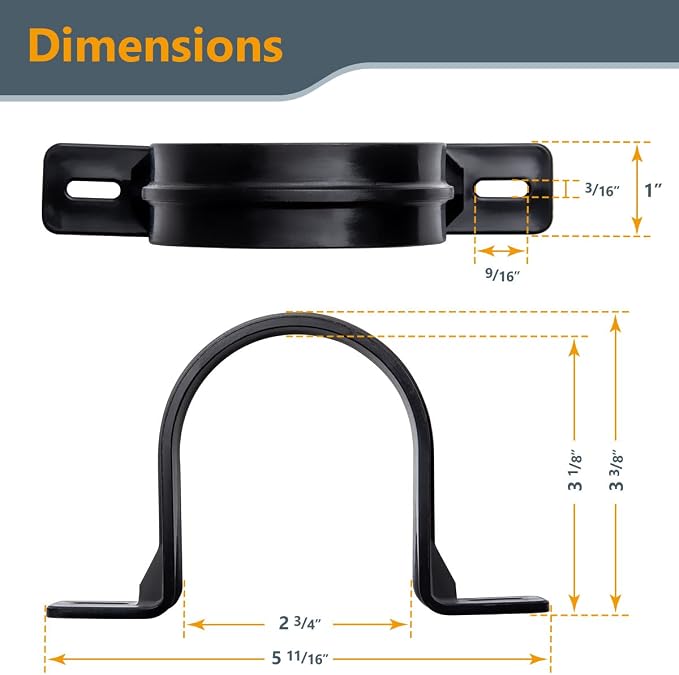 POWERTEC 70319 Hangers for 2-1/2" Dust Collection Hose, Pipes and Dust - Image 2