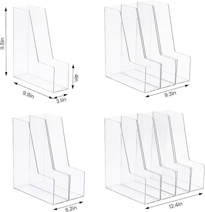 CiWiVOKi Vertical File Holder, 4 pack - Image 2
