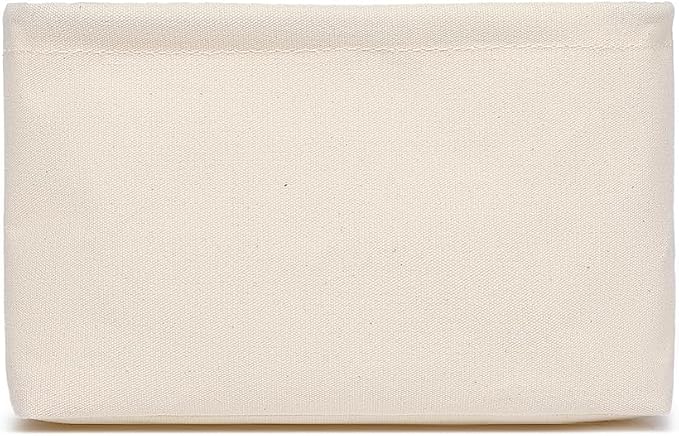 Foldable Storage Bins with Lids Cotton Canvas Rectangular Storage Box Ideal - Image 7