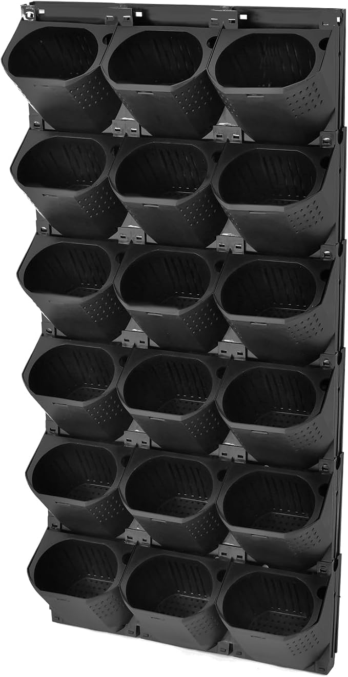 36-Pot Vertical Wall Planter, Modular Stackable Garden - Image 9