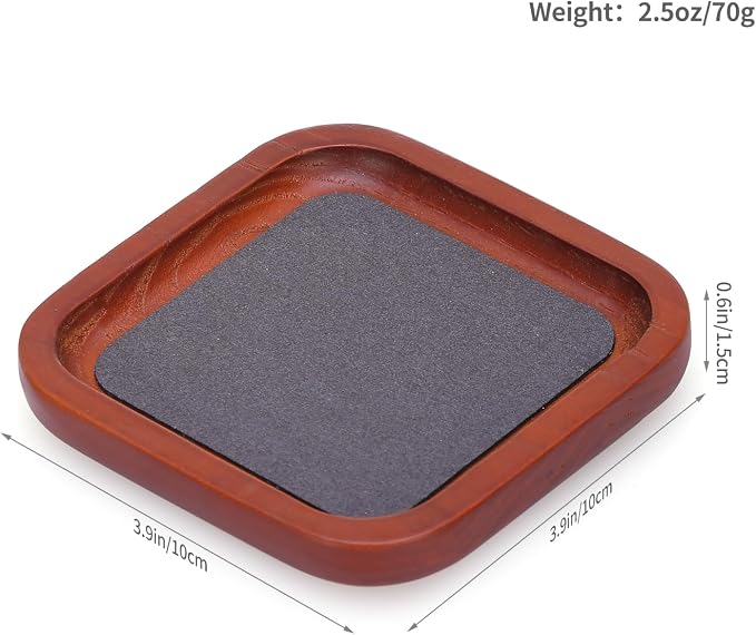 Wooden Jewelry Display Tray Rounded Rectangle Ring Showcase Stackable Elegant - Image 5