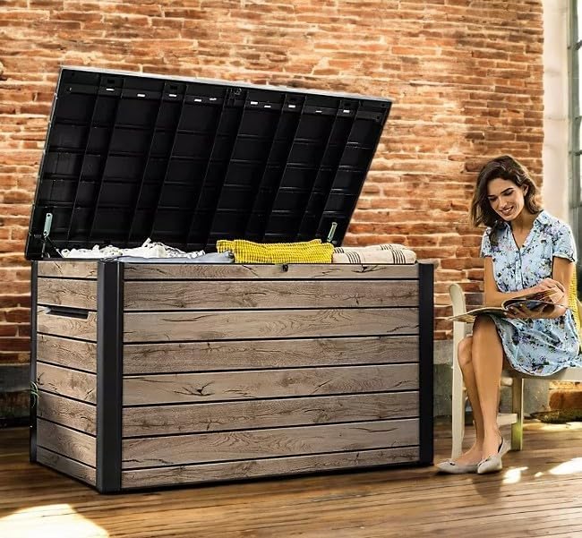 230-Gallon XXL Deck Storage Box Outdoor Patio Container - Image 6