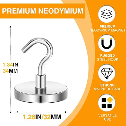 E BAVITE Magnetic Hooks, 120 LBS Heavy Duty Magnet - Image 2
