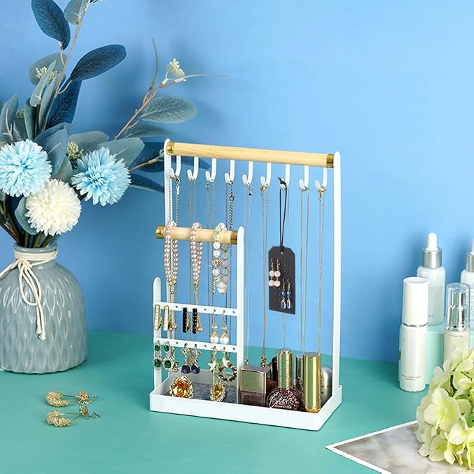 PU Leather Jewelry Earring Holders, 32 Holes, 1.2mm Cord, Stud Organizer - Image 5