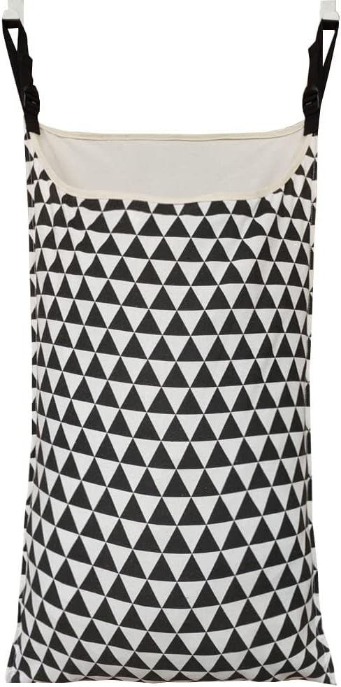 Adjustable Space Saving over Door Hanging Laundry Hamper Bag by HDHYK