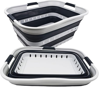 SAMMART 42L Collapsible Plastic Laundry Basket - Image 2