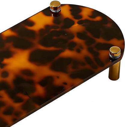 Toiletry Caddy - Resin Leopard Print Shelf Organizer, Grip Base Cosmetic Holder - Image 7