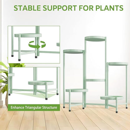 iDavosic.ly 6 Tier Large Plant Stand Indoor, 10 Inch Wide Tall Corner Metal - Image 6