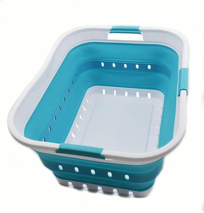 SAMMART 42L Collapsible Plastic Laundry Basket by SAMMART