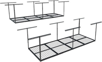 FLEXIMOUNTS 3x8 Overhead Garage Storage Rack, Adjustable Storage Organization by FLEXIMOUNTS