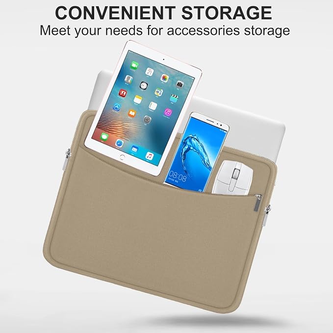 Laptop Case Sleeve 15.6 inch, Shockproof Protective Briefcase Carrying Computer - Image 2