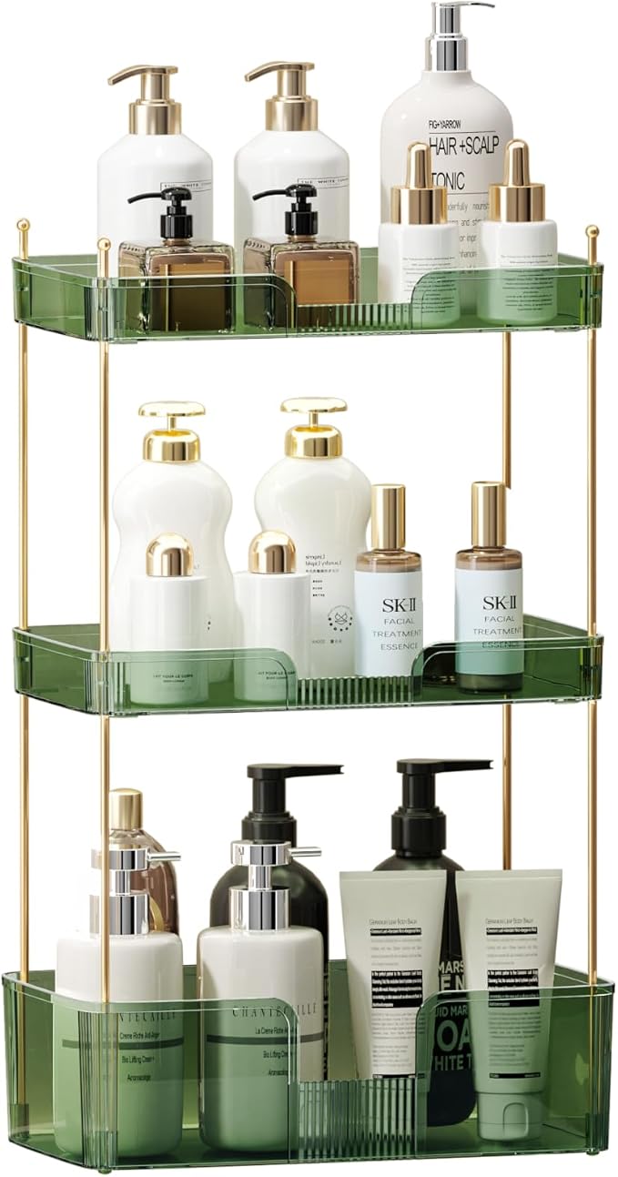 Akinbas 3 Tier Bathroom Organizer Countertop Makeup Perfume Tray Skincare by AKINBAS