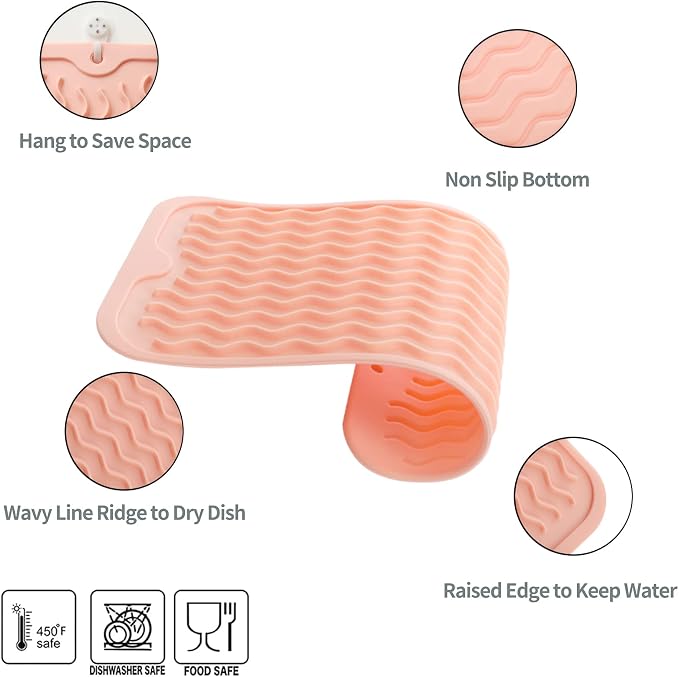 Silicone Dish Drying Mat for Multiple Usage, Easy clean, Eco-friendly, - Image 3
