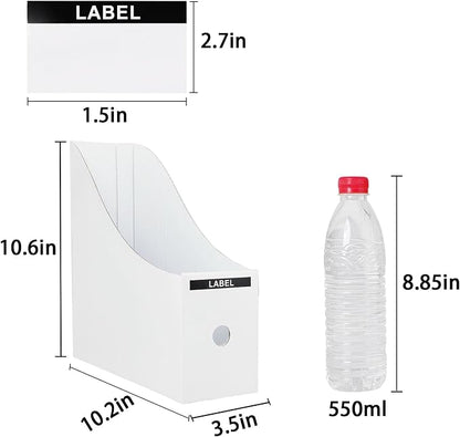 Limitliho 24 Pack White&Black Cardboard Magazine Holder - Image 3