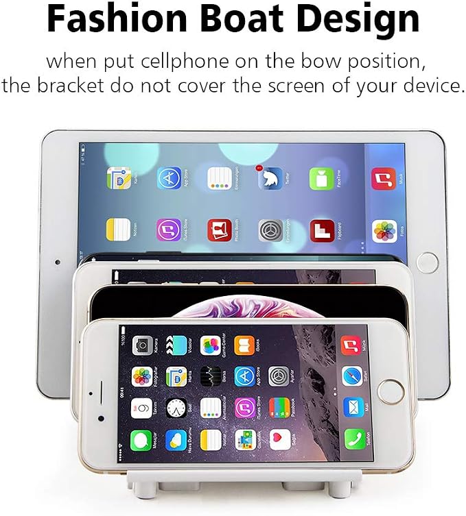 Adjustable Universal Cell Phone Dock Stand Holder, Tablet Organizer Multi - Image 6
