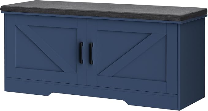 HOMSHO Farmhouse Shoe Storage Bench by HOMSHO