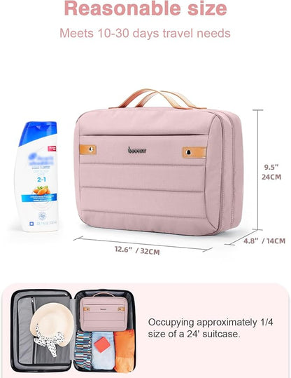 Women's Hanging Toiletry Bag, Waterproof Travel Cosmetic Organizer - Image 7