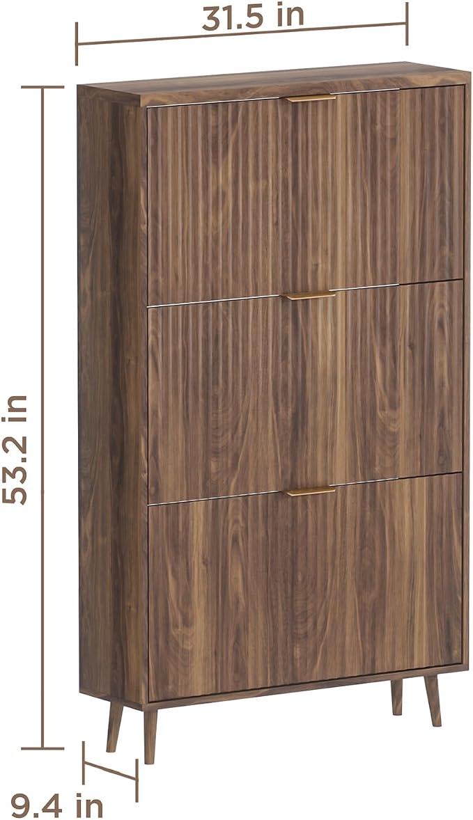 Shoe Cabinet Storage, Modern Freestanding Organizer - Image 2