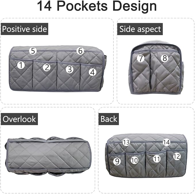 Sofa Armrest Organizer Non-Slip Arm Chair Bedside Caddy Storage Organizer - Image 3