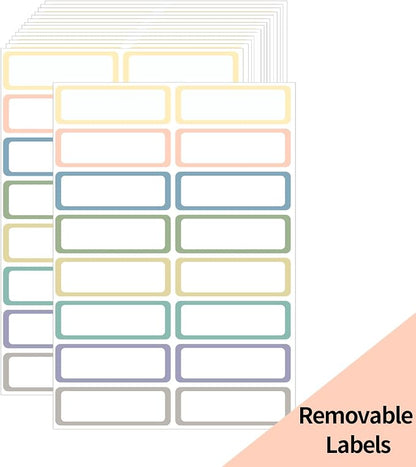 STARLIBOO Removable Labels, Removable Colored Labels Stickers, Self-Adhesive by STARLIBOO