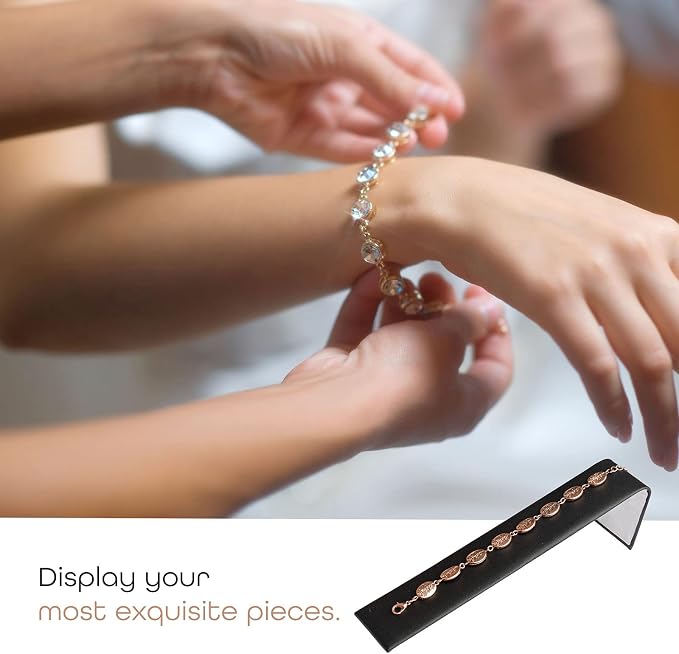 Novel Box 2 Pack Bracelet/Watch Ramp Black Leatherette 2x8.25x2 Inches - Image 5
