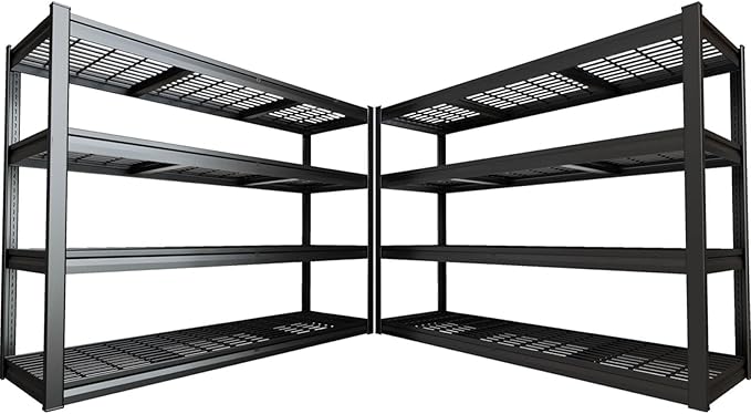 67" Wide Garage Shelving Unit, 3500 LBS Capacity, Industrial Adjustable Shelves by PMKES