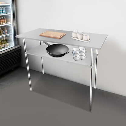 Stainless Steel Under Shelf for Workbench, 57.09x21.65 Inch Adjustable Utility - Image 6