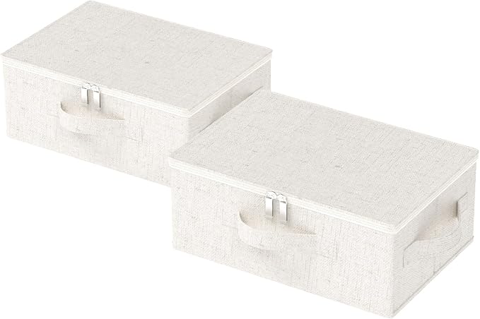 Underbed Storage Box with Lid, Foldable Clothes Organizers, Home Organising by Unknown
