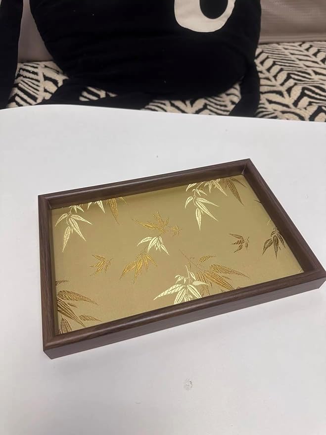 Bamboo Embroidered Decorative Tray - Image 4